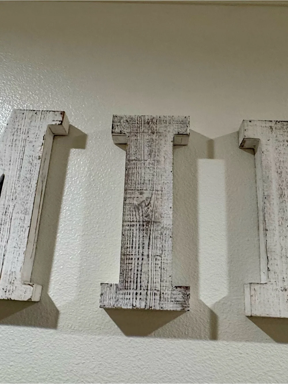 Home Decor FAMILY Distressed Wooden Wall Letters 14 inches tall each